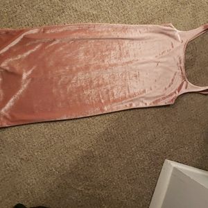 ZARA Velour/velvet tank dress